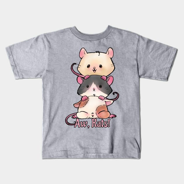 Kawaii Rats Kids T-Shirt by LyddieDoodles